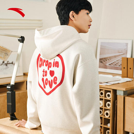 安踏（ANTA）滑板文化男女同款弹力动型科技连帽卫衣套头衫172528701 商品图5