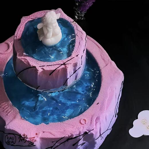 烤爱·生日蛋糕系列·紫色许愿池·天使 草莓覆盆子口味高级生日蛋糕·抹茶慕斯下午茶蛋糕送礼【深圳同城配送】 商品图1
