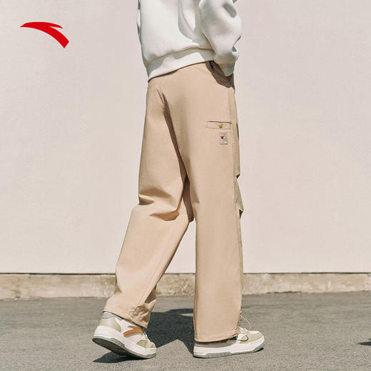 安踏（ANTA）伞兵裤休闲长裤男女同款2025春季新款宽松直筒裤子172528501 商品图3