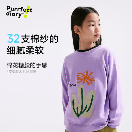 【咕噜日记】童装儿童圆领毛衣2025新款男女童套头针织衫透气百搭上衣PCMY2505 商品图2