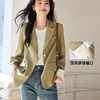 VICTORIA&VERA女装春季“酷飒美学”新中式国风通勤简约拼接盘扣腰西服 商品缩略图1