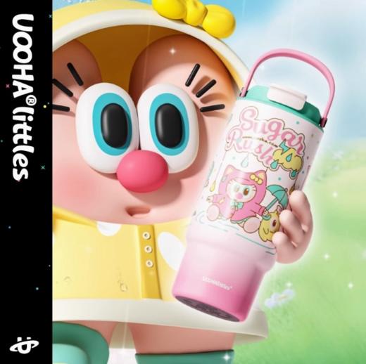 uooha吨霸保温杯甜雨漫步-粉色-960ml 商品图1