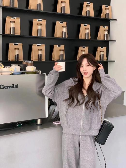 金蘑菇菇 【慵懒清晨】懒人套组休闲通勤百搭上衣+裤子 商品图4