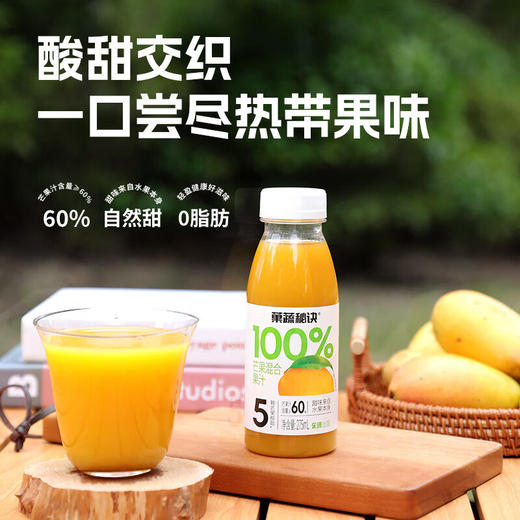 乐源芒果汁果蔬秘诀饮料100%275ml*8瓶 商品图0