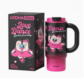 uooha巨浪保温杯-黑天鹅海伦-黑粉-960ml