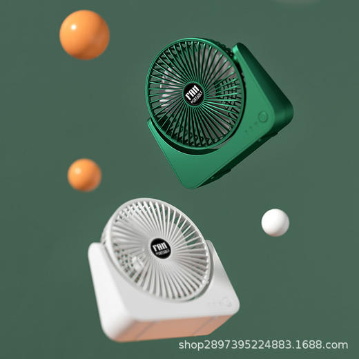 usb小风扇充电式锂电池办公室桌面学生宿舍三档调节轻音大风力 商品图2