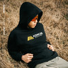 奥尼捷运动卫衣黑色加绒连帽卫衣防风保暖情侣装卫衣 商品缩略图4