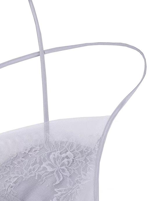 【Aimer爱慕】B4F |爱慕25春夏花影睡衣女性感细带带胸垫蕾丝吊裙家居服AM42A761 商品图4