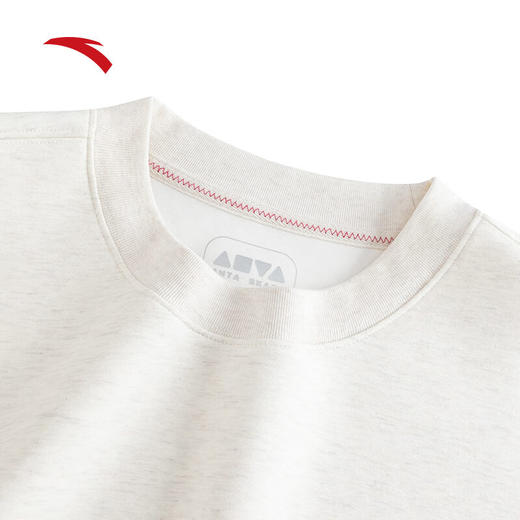 安踏爱心卫衣丨圆领套头卫衣男女同款春季印花休闲长袖上衣172528703 商品图7