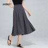 优雅减龄高腰拉链百褶半身裙 商品缩略图2