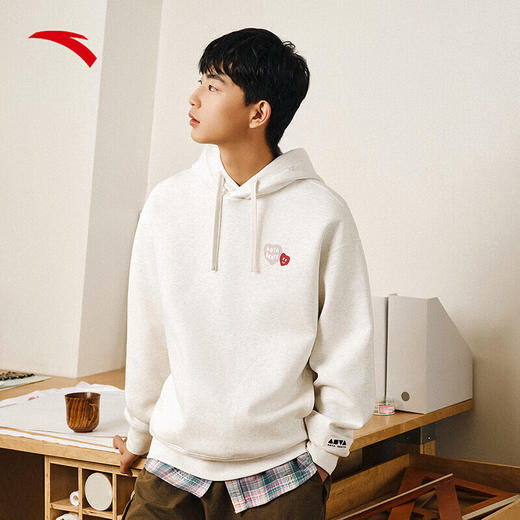 安踏（ANTA）滑板文化男女同款弹力动型科技连帽卫衣套头衫172528701 商品图4