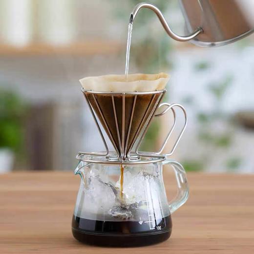 【3折清货捡漏，仅1套，无货退款】下村KOGU4件套不锈钢咖啡具套装 咖啡手冲壶木柄1L 商品图4