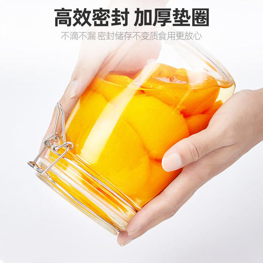 玻璃密封罐带盖蜂蜜瓶泡酒泡菜坛子家用咸菜食品小储物罐子空瓶子 商品图3