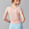 新款运动上衣女T恤短袖 瑜伽普拉提健身服速干透气纯欲风修身显瘦跑步BM297 商品缩略图3