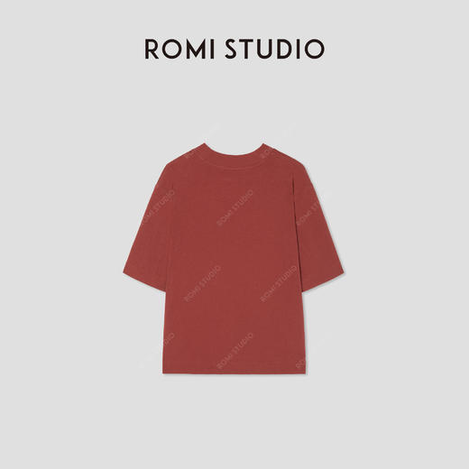 ROMI STUDIO“基础随性”汉麻棉混纺肌理感圆领短袖T恤 RWCSSY1703 商品图1