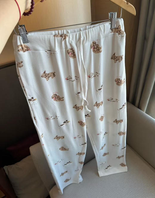 正品日本gelatopique  小熊睡衣  两件套 莫代尔面料，超级舒服，弹力巨大，90斤穿到150斤没问题 商品图5