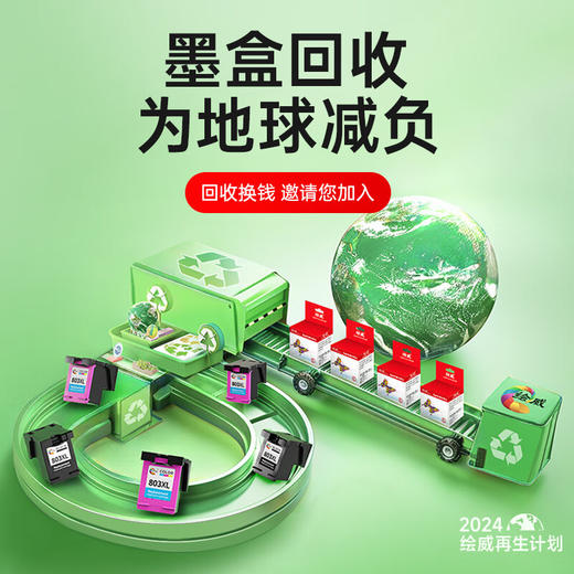 绘威PG-540XL/CL-541XL黑彩墨盒套装 适用佳能Canon MG2150 MG2250 MG3150 MG4150 MG4250 MX375 MX435打印机 商品图1