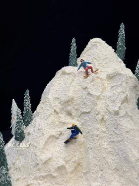 微景观|雪山/滑雪的人