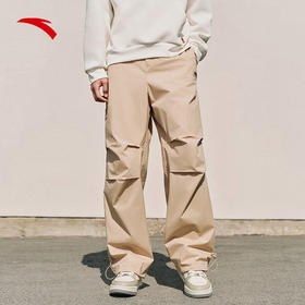 安踏（ANTA）伞兵裤休闲长裤男女同款2025春季新款宽松直筒裤子172528501