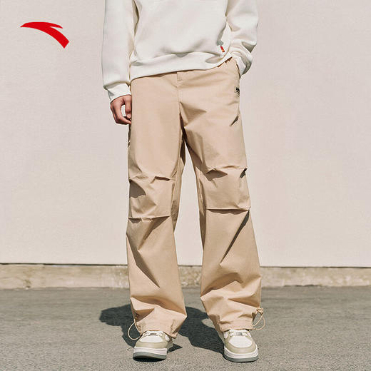 安踏（ANTA）伞兵裤休闲长裤男女同款2025春季新款宽松直筒裤子172528501 商品图0