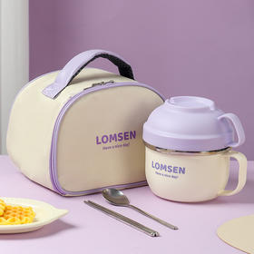 快餐杯304不锈钢双层带盖泡面碗学生上班族便携饭盒