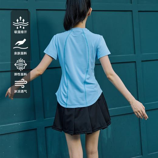 LUSHISI风铃主题运动短裙女羽毛球防走光半身裙训练吸湿速干裙子 商品图2