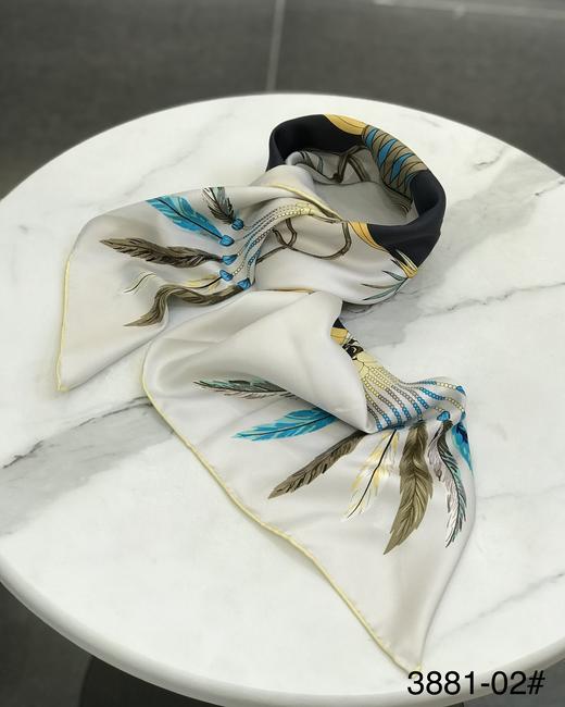 优品堂『风姿绰约』90×90斜纹绸桑蚕丝方巾 商品图6