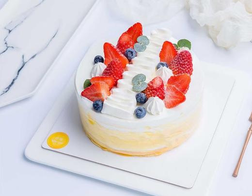 动物奶油·缤纷鲜果千层蛋糕E款 商品图0