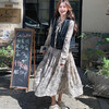 春季2025新款 盐系轻熟风减龄文艺水墨画连衣裙牛仔短外套装_HLY 商品缩略图5
