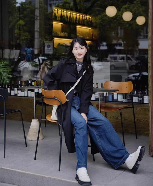 简约老钱风风衣中长款显瘦知性风衣大衣 商品图8