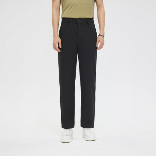 圣得西日系休闲宽松长裤男2025春夏新款基础直筒工装裤子简约百搭2522921252 商品图1