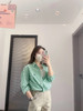 【高品质私服】【RL宽松版绿色条纹棉质衬衫】手感细致，质地较厚，刚柔并济G1160-CC【无标出货 介意慎拍】 商品缩略图0