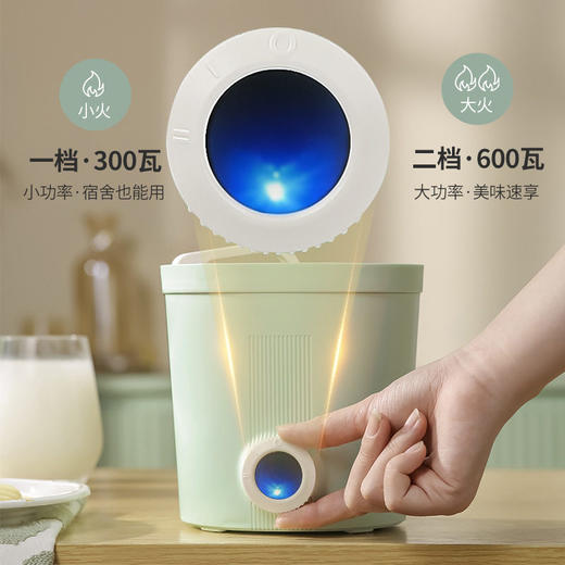电煮锅多功能涮煮一体锅宿舍学生一人食迷你小型小煮锅不粘泡面锅 商品图3