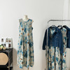 春季2025新款 盐系轻熟风减龄文艺水墨画连衣裙牛仔短外套装_HLY 商品缩略图9