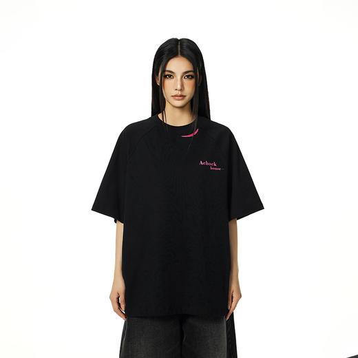 【Achock官方店】美式幻影短袖T恤男女新款潮牌字母印花嘻哈上衣 商品图2