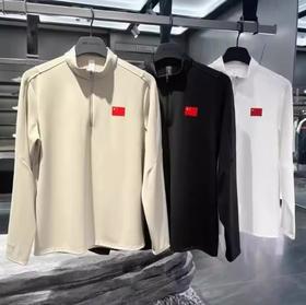 安踏冠军全天候系列2024秋轻暖绒半拉链男士长袖针织衫 152440403