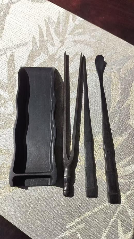 节节高紫光檀茶则 商品图0