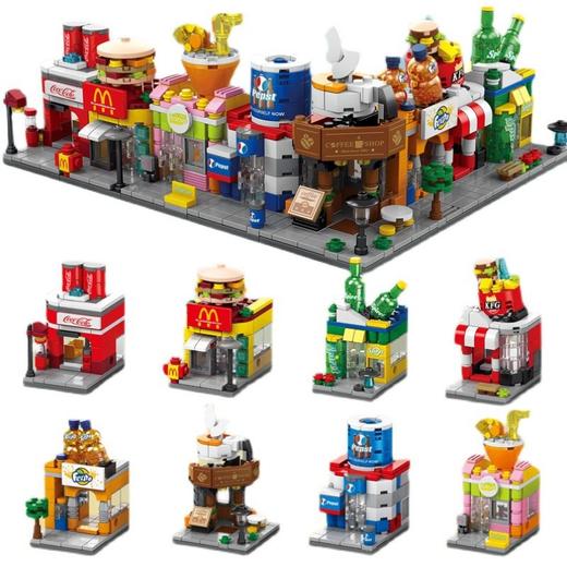 建筑颗粒女孩益智玩具兼容拼装乐高城市迷你小男积木模型街景礼品 商品图4