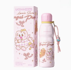 uooha吨霸保温杯甜心玩家-粉色-960ml