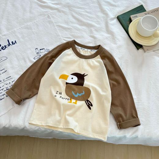 春季新款【儿童拼接t恤】男童上衣长袖单件 女宝a类纯棉衣服 卡通潮童 商品图9