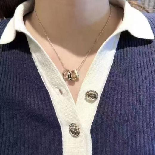正品保真，公司订单，美国代购Coach/蔻驰奥莱新款女士三环项链吊坠锁骨链饰品首饰 两个款  三环设计  夏天必备款   一折的官网价格发售      材质合金 长度40-45cm 商品图1