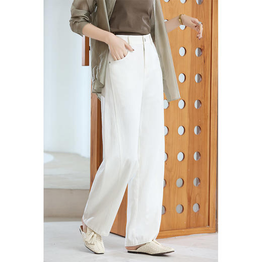 Y5C01SG512【钰米】弯刀牛仔裤 商品图0