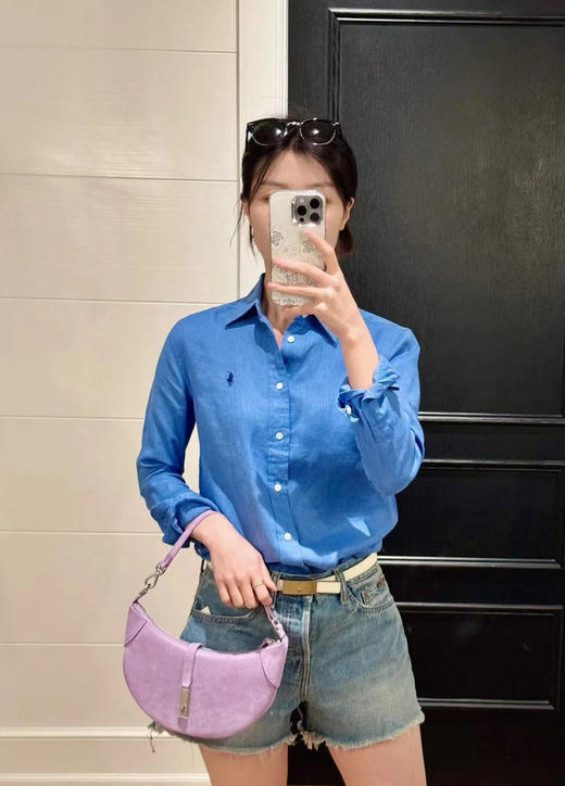 【高品质私服】【RL宽松版亚麻衬衫】吸湿散热，保健抑菌，防污抗静电G0787-CC【无标出货 介意慎拍】 商品图9