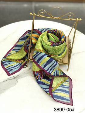 优品堂『芳菲国色』90×90缎面桑蚕丝方巾