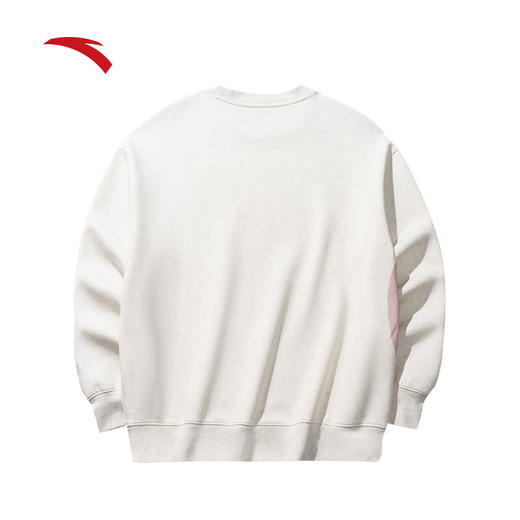 安踏爱心卫衣丨圆领套头卫衣男女同款春季印花休闲长袖上衣172528703 商品图6