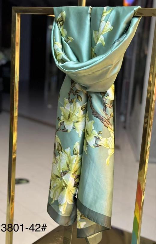 优品堂【花花世界】手感丝围巾空调巾、防晒巾长巾 商品图13