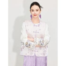 【自】全新升级【铂金会员284/天猫379/差价95】(45018) 洛诗琳新中式温柔国风马甲女25春季新款盘扣提花设计感上衣