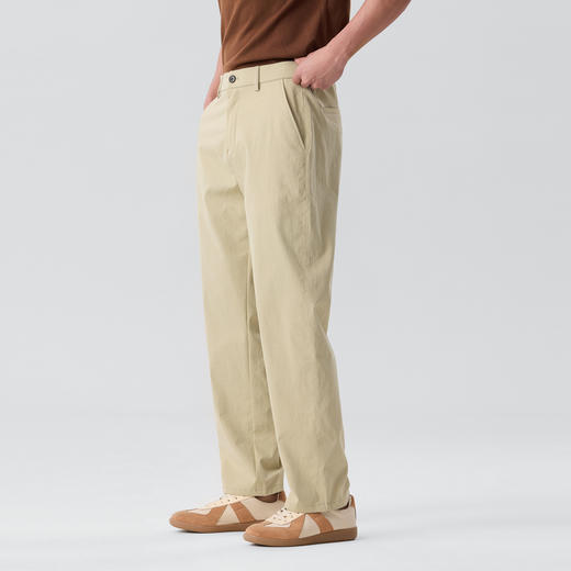 圣得西日系休闲宽松长裤男2025春夏新款基础直筒工装裤子简约百搭2522921252 商品图1