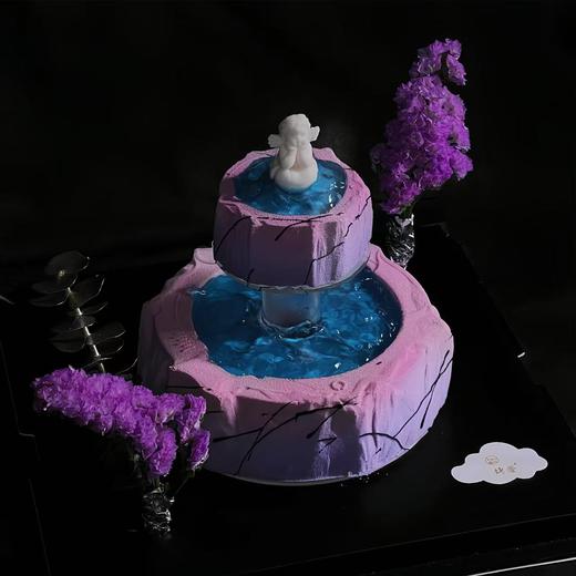 烤爱·生日蛋糕系列·紫色许愿池·天使 草莓覆盆子口味高级生日蛋糕·抹茶慕斯下午茶蛋糕送礼【深圳同城配送】 商品图2