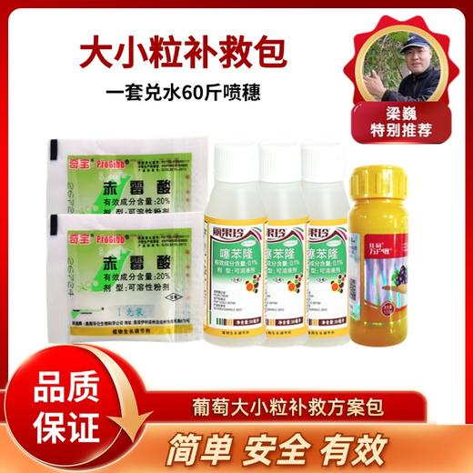 葡萄大小粒超级补救包   一套兑水60斤  丽果玲＋万户收＋奇宝 商品图0
